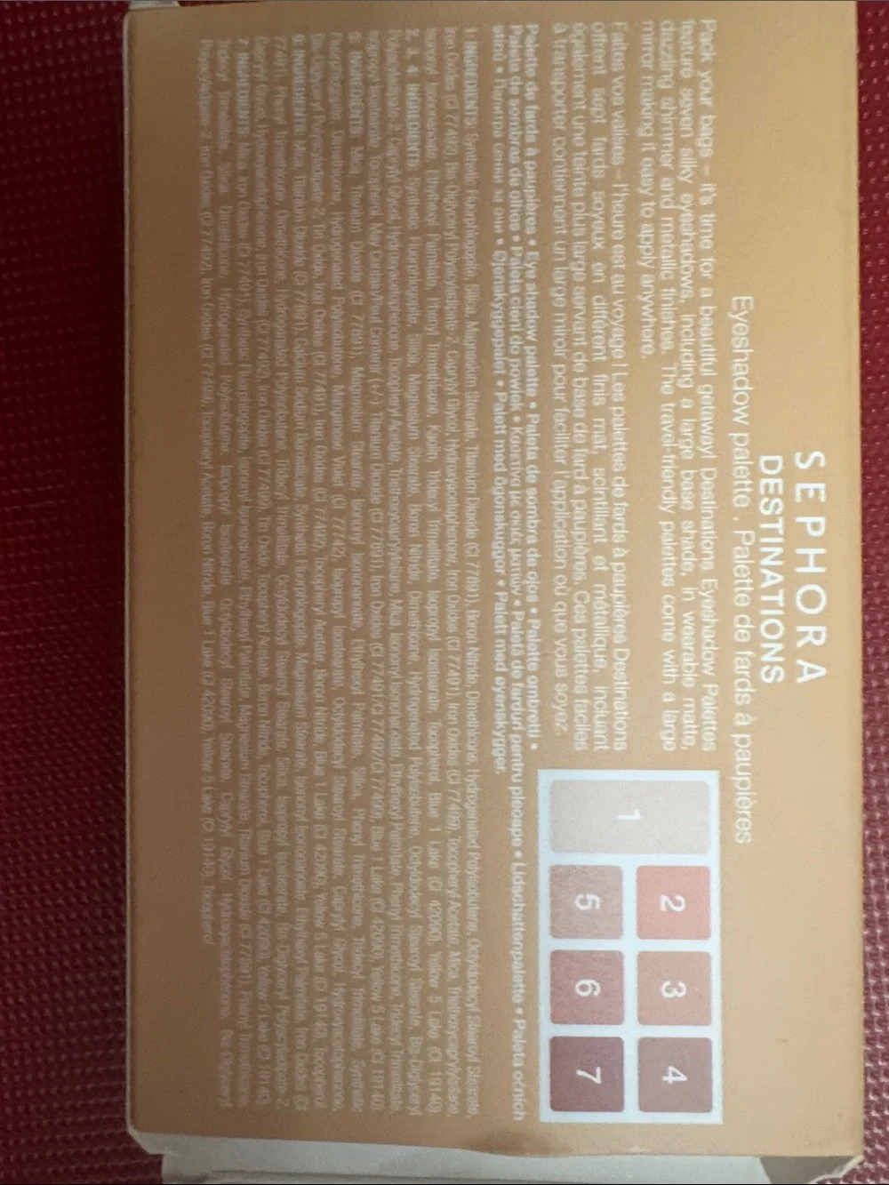 Sephora Destinations Neutral & Warm Earthtone Eyeshadow Palette